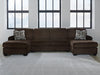 Kimlee Sectional with Double Chaise - One & Only Furniture
