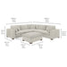 Lowell 6-piece Modular Sectional - One & Only Furniture