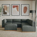 Henredon Murphy Fabric Modular Sectional with Ottoman, Gray - One & Only Furniture