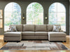 Newellen Sectional with Double Chaise - One & Only Furniture