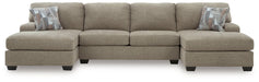 Newellen Sectional with Double Chaise - One & Only Furniture