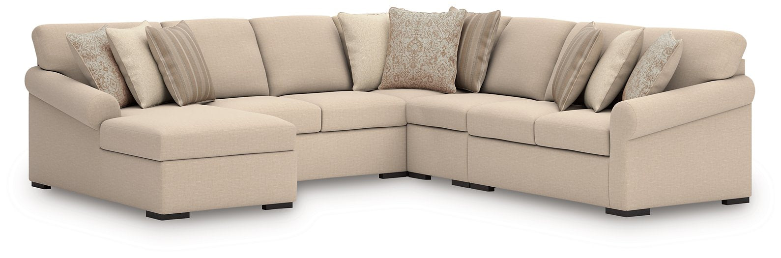 LadyMae Sectional with Chaise - One & Only Furniture