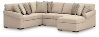LadyMae Sectional with Chaise - One & Only Furniture