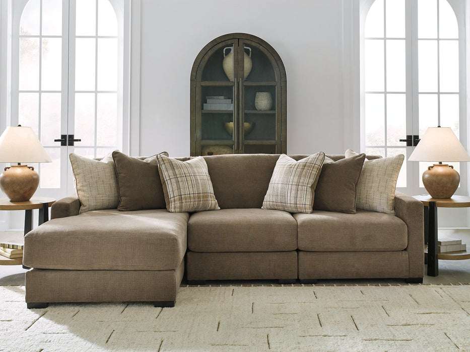 Camellia-Court Sectional with Chaise - One & Only Furniture