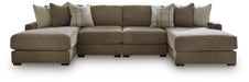 Camellia-Court Double Chaise Sectional - One & Only Furniture