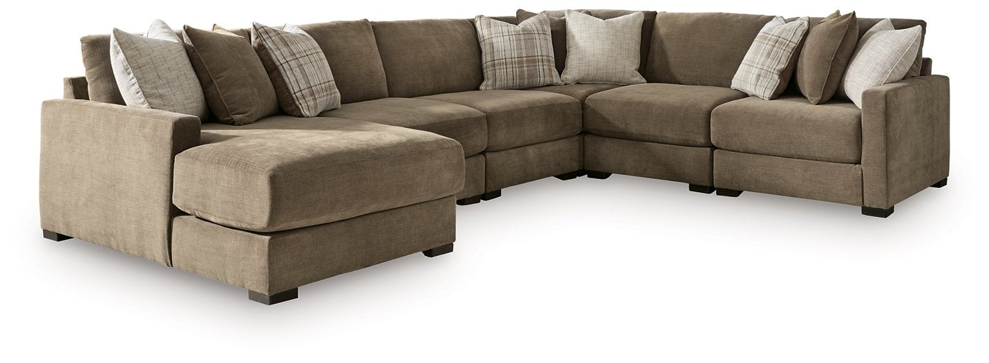 Camellia-Court Sectional with Chaise - One & Only Furniture