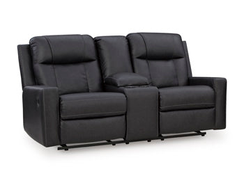 Mackmenville Reclining Loveseat with Console - One & Only Furniture