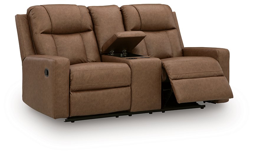 Mackmenville Reclining Loveseat with Console - One & Only Furniture