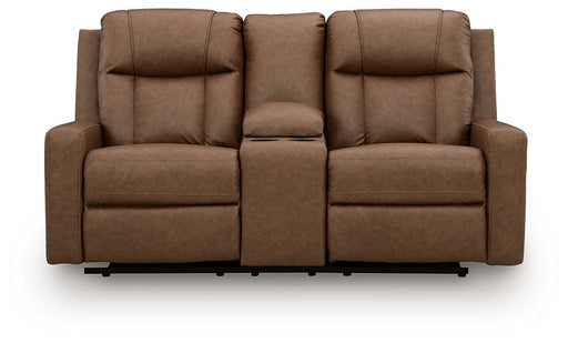 Mackmenville Reclining Loveseat with Console - One & Only Furniture