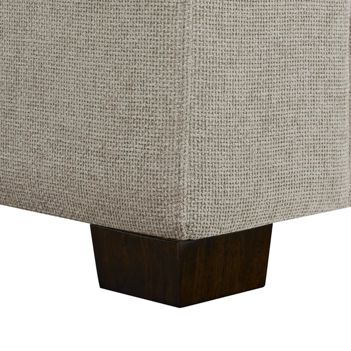 Thomasville Tisdale Modular Sectional 6-piece Taupe with Storage Ottoman - One & Only Furniture