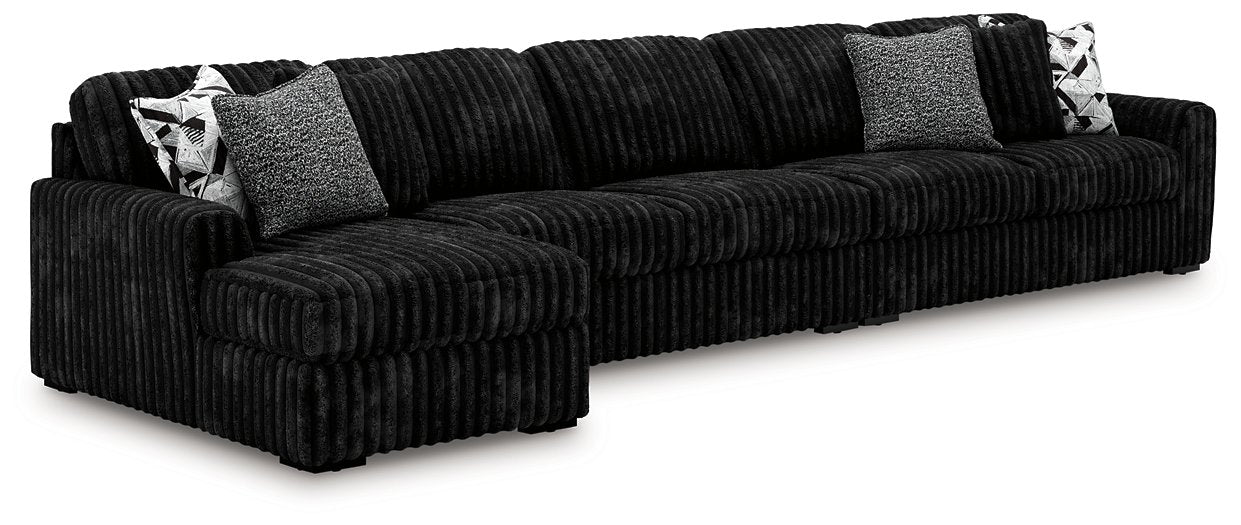 Midnight-Madness Sectional with Chaise - One & Only Furniture