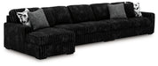 Midnight-Madness Sectional with Chaise - One & Only Furniture