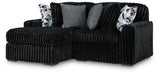 Midnight-Madness Sectional with Chaise - One & Only Furniture