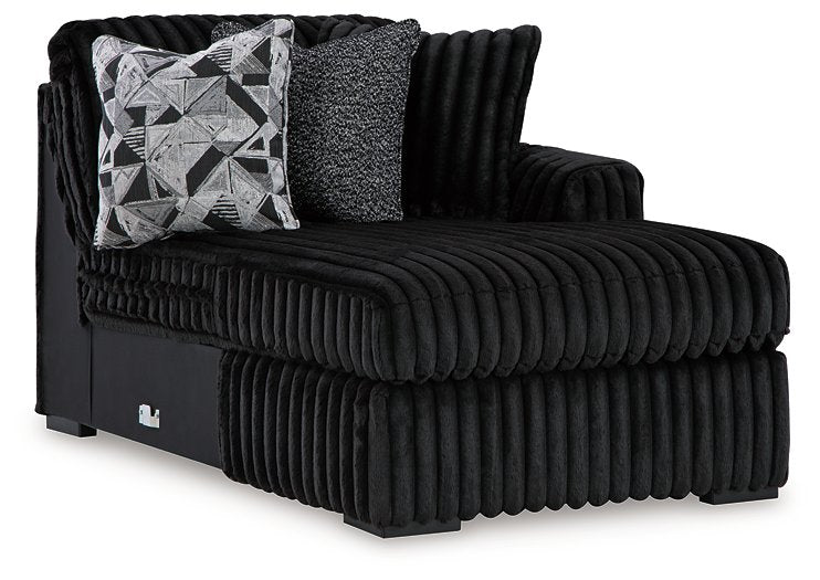 Midnight-Madness Sectional with Chaise - One & Only Furniture