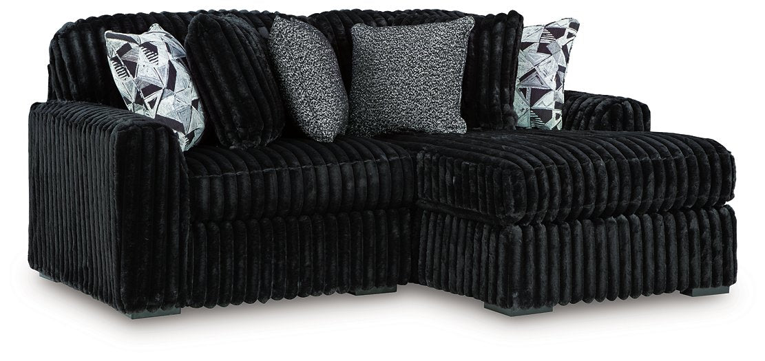 Midnight-Madness Sectional with Chaise - One & Only Furniture