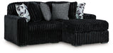 Midnight-Madness Sectional with Chaise - One & Only Furniture
