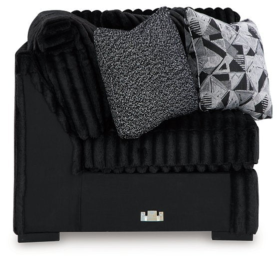 Midnight-Madness Sectional with Chaise - One & Only Furniture