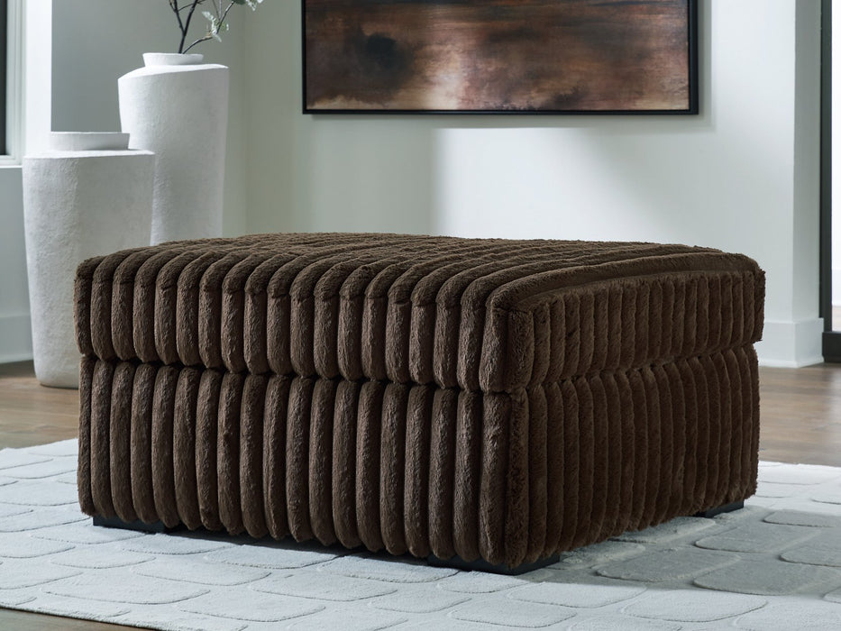 Midnight-Madness Oversized Accent Ottoman - One & Only Furniture