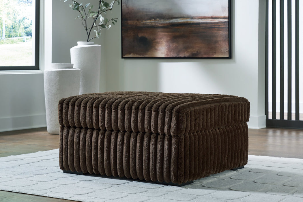 Midnight-Madness Oversized Accent Ottoman - One & Only Furniture