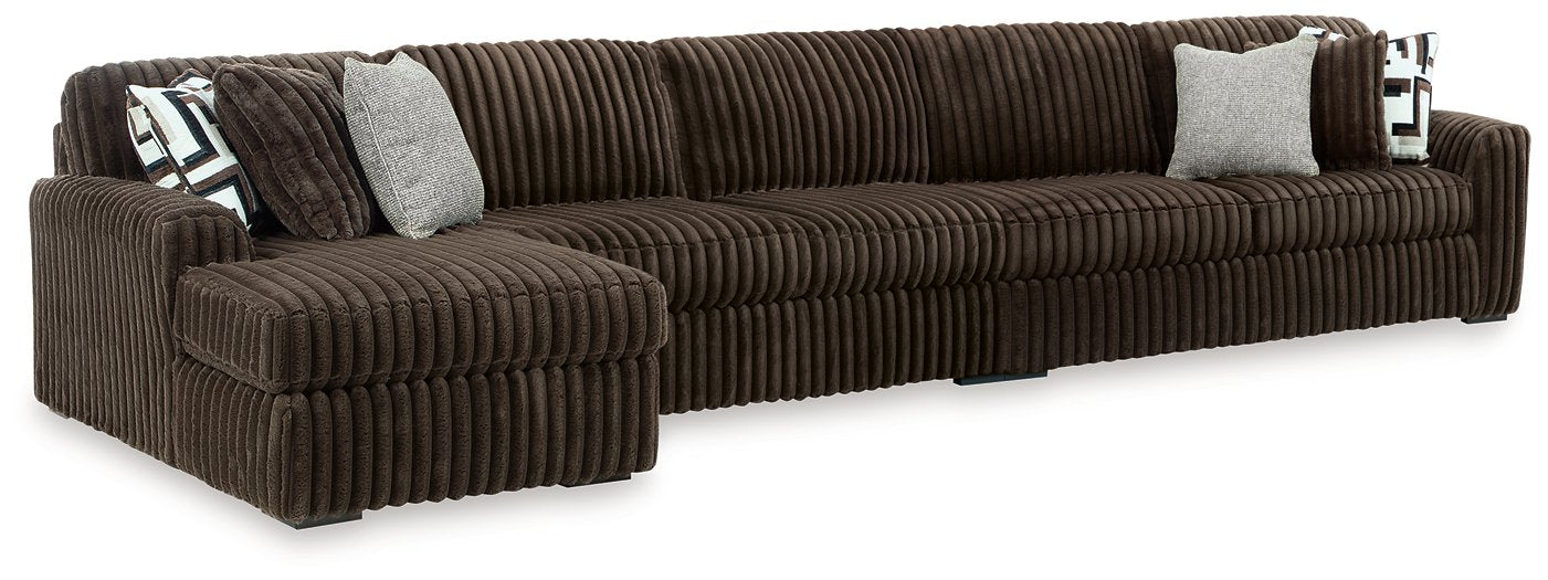 Midnight-Madness Sectional with Chaise - One & Only Furniture