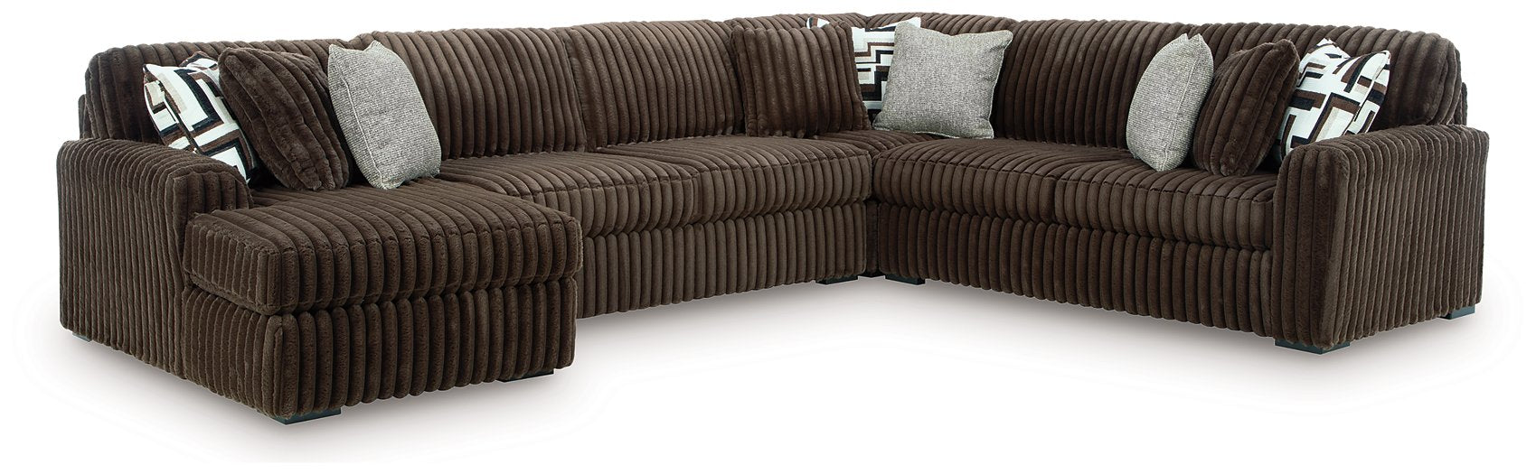 Midnight-Madness Sectional with Chaise - One & Only Furniture
