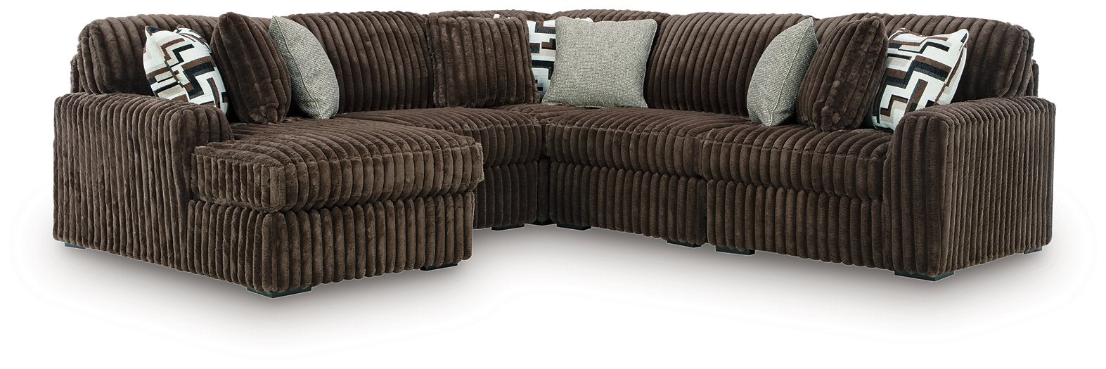 Midnight-Madness Sectional with Chaise - One & Only Furniture