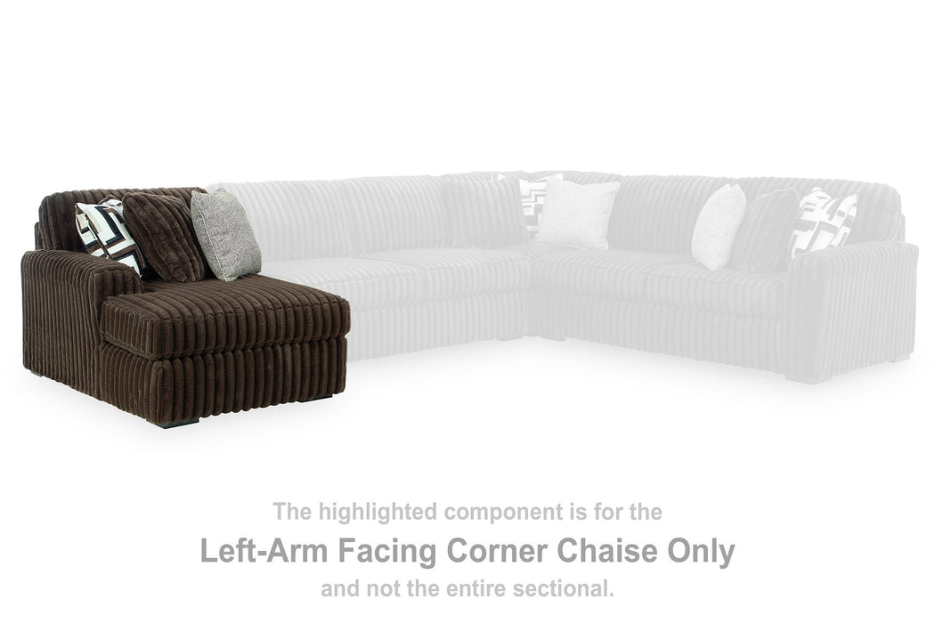 Midnight-Madness Sectional with Chaise - One & Only Furniture