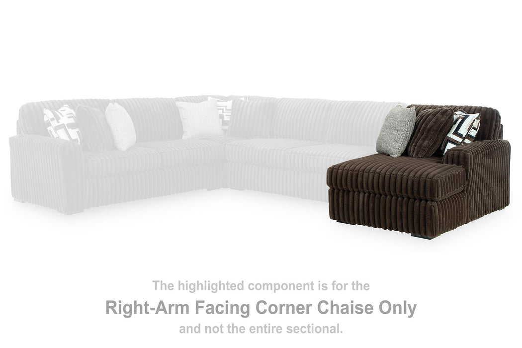 Midnight-Madness Sectional with Chaise - One & Only Furniture