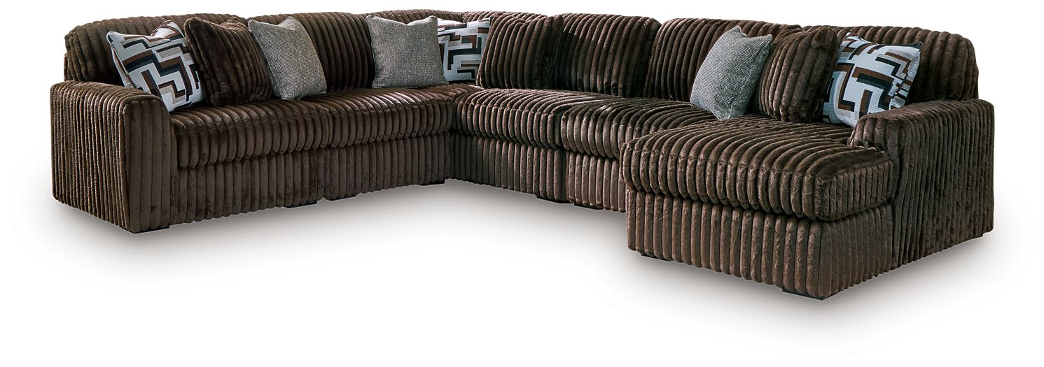 Midnight-Madness Sectional with Chaise - One & Only Furniture