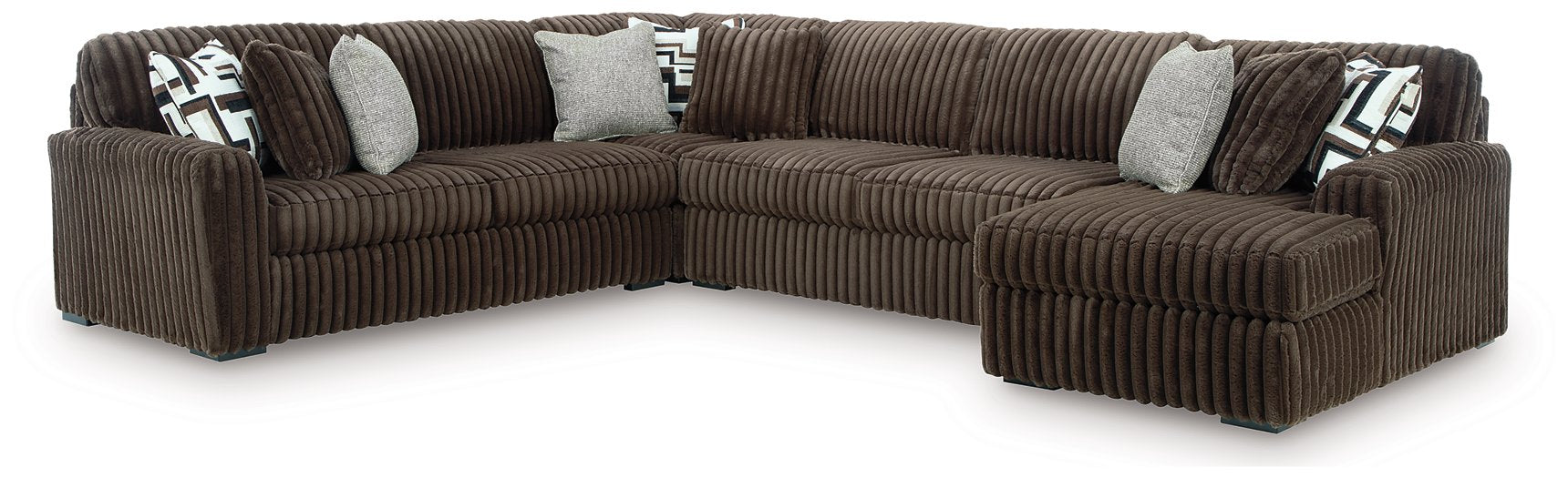 Midnight-Madness Sectional with Chaise - One & Only Furniture