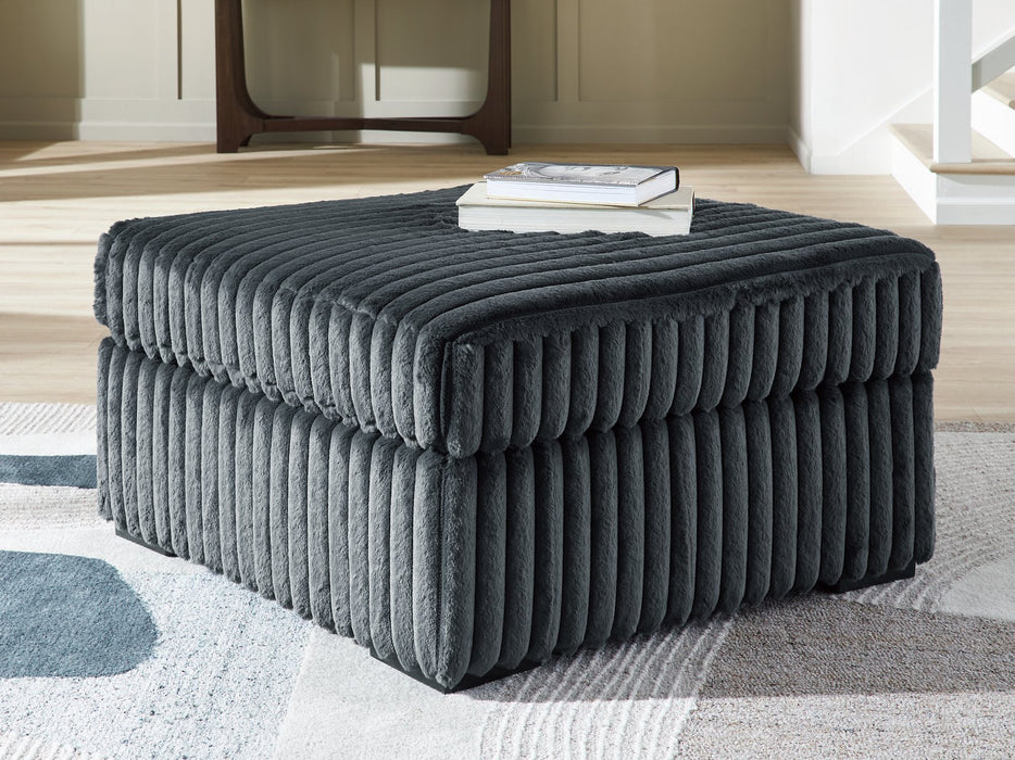 Midnight-Madness Oversized Accent Ottoman - One & Only Furniture