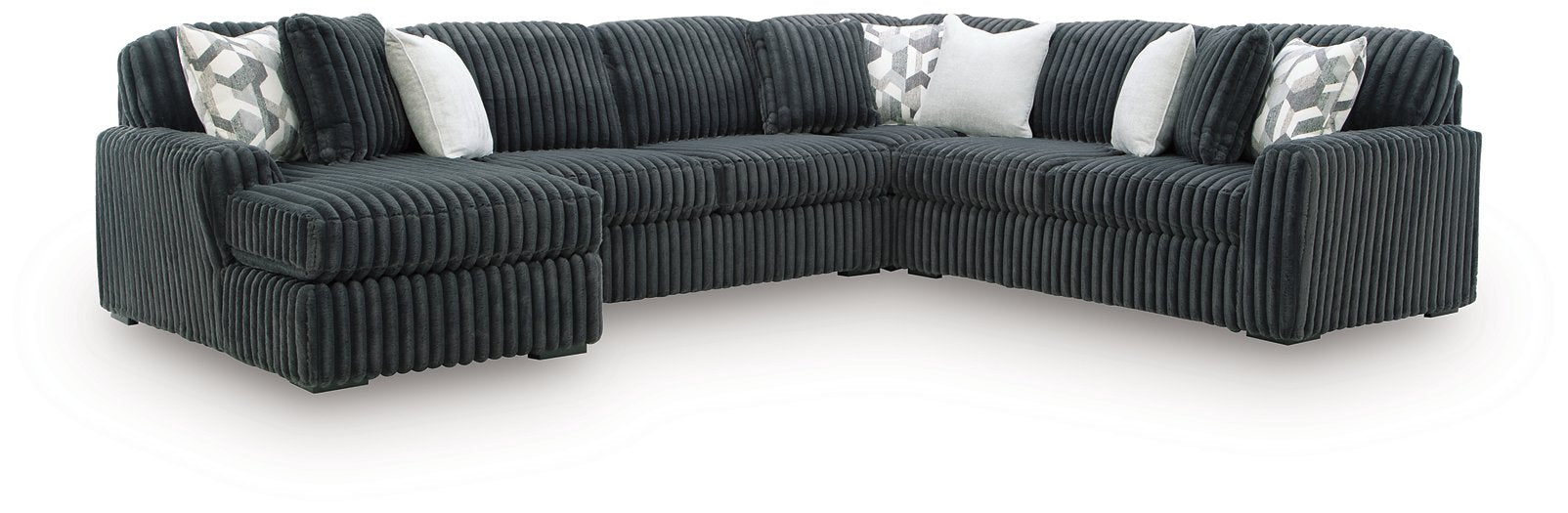 Midnight-Madness Sectional with Chaise - One & Only Furniture