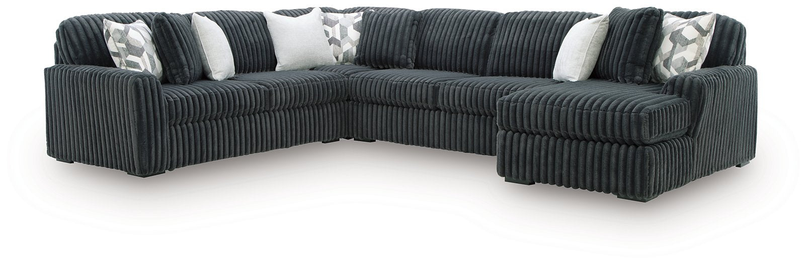 Midnight-Madness Sectional with Chaise - One & Only Furniture