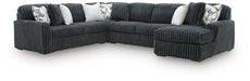 Midnight-Madness Sectional with Chaise - One & Only Furniture