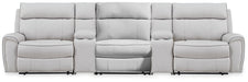 Social Pointe Reclining Sectional with Storage Consoles - One & Only Furniture
