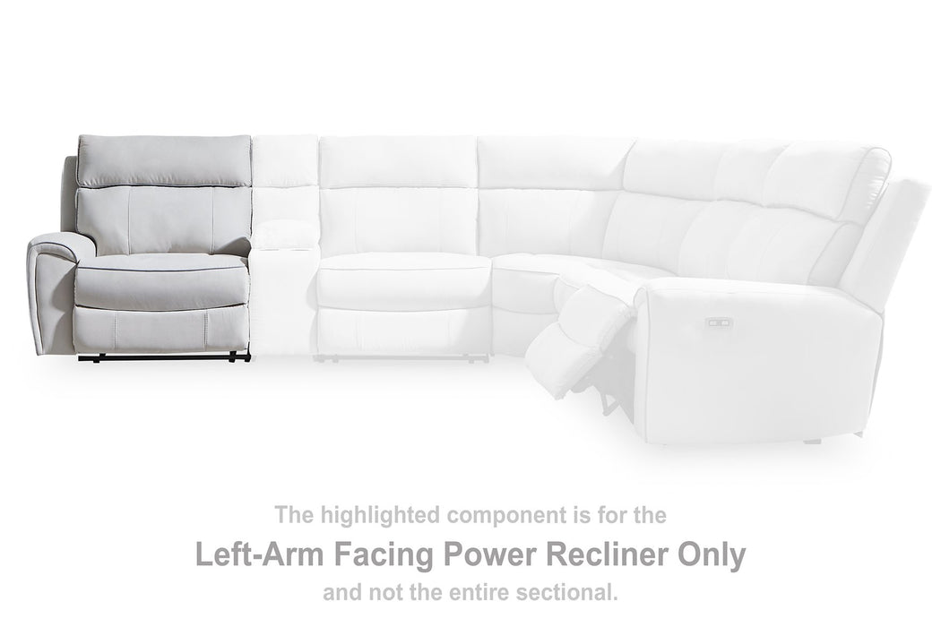 Social Pointe Reclining Sectional with Storage Consoles - One & Only Furniture