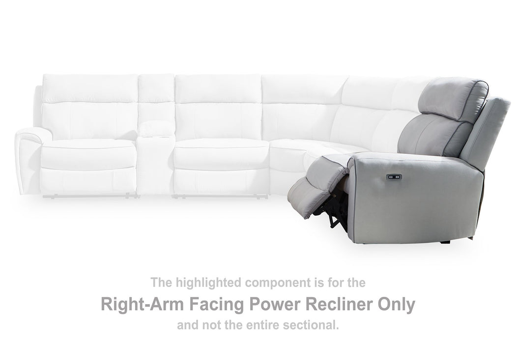 Social Pointe Reclining Sectional with Storage Consoles - One & Only Furniture