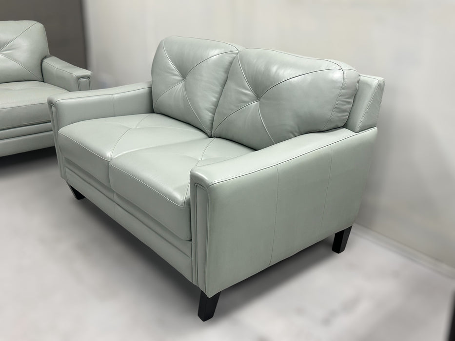 Atmore by Abbyson – Genuine Leather Sofa & Loveseat Set - One & Only Furniture