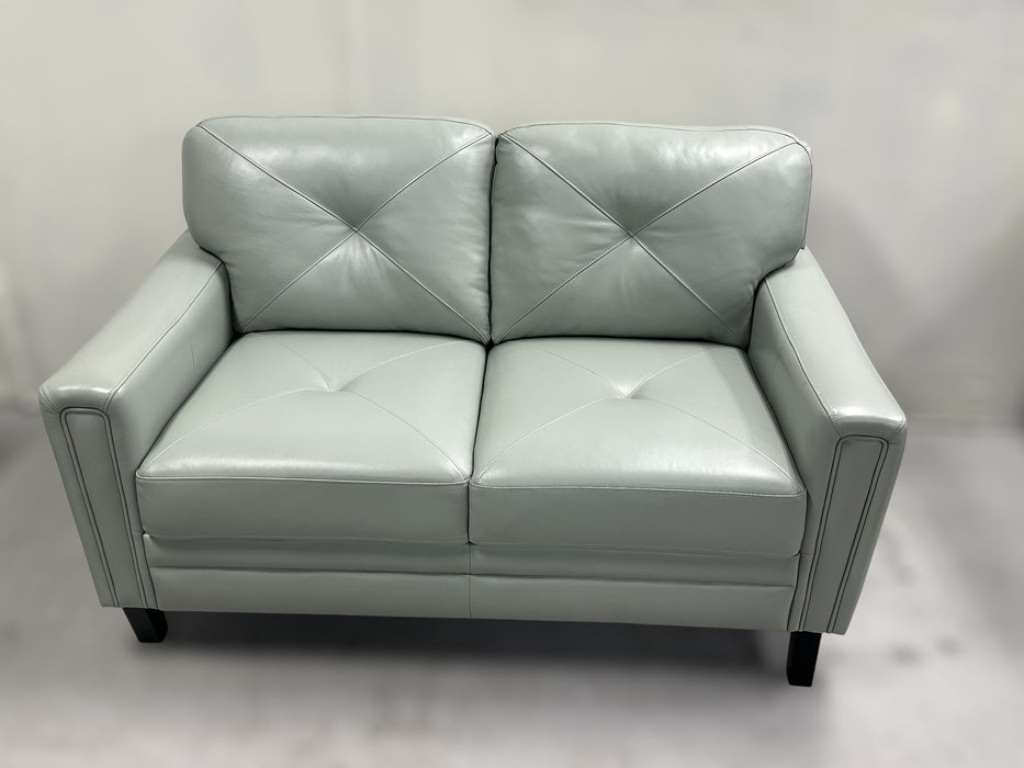 Atmore by Abbyson – Genuine Leather Sofa & Loveseat Set - One & Only Furniture