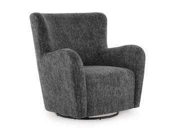 Rowenburg Swivel Glider Accent Chair - One & Only Furniture