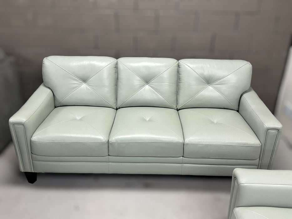 Atmore by Abbyson – Genuine Leather Sofa & Loveseat Set - One & Only Furniture