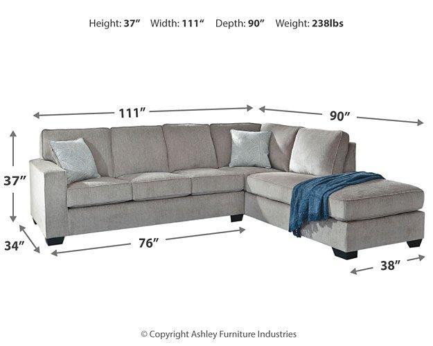 Altari Sectional with Chaise - One & Only Furniture