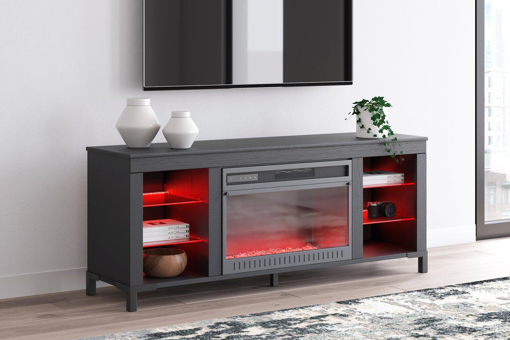 Cayberry 60" TV Stand with Electric Fireplace - One & Only Furniture