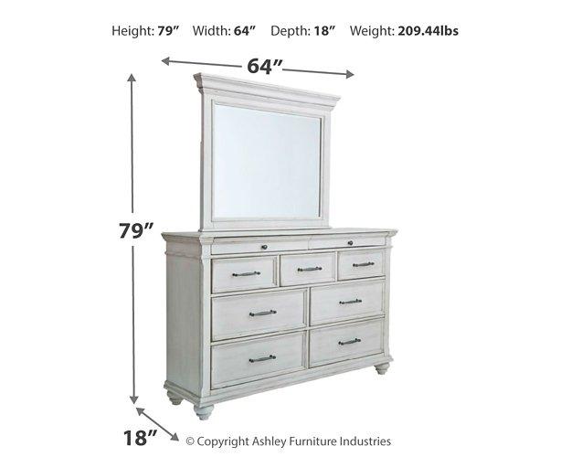 Kanwyn Dresser and Mirror - One & Only Furniture