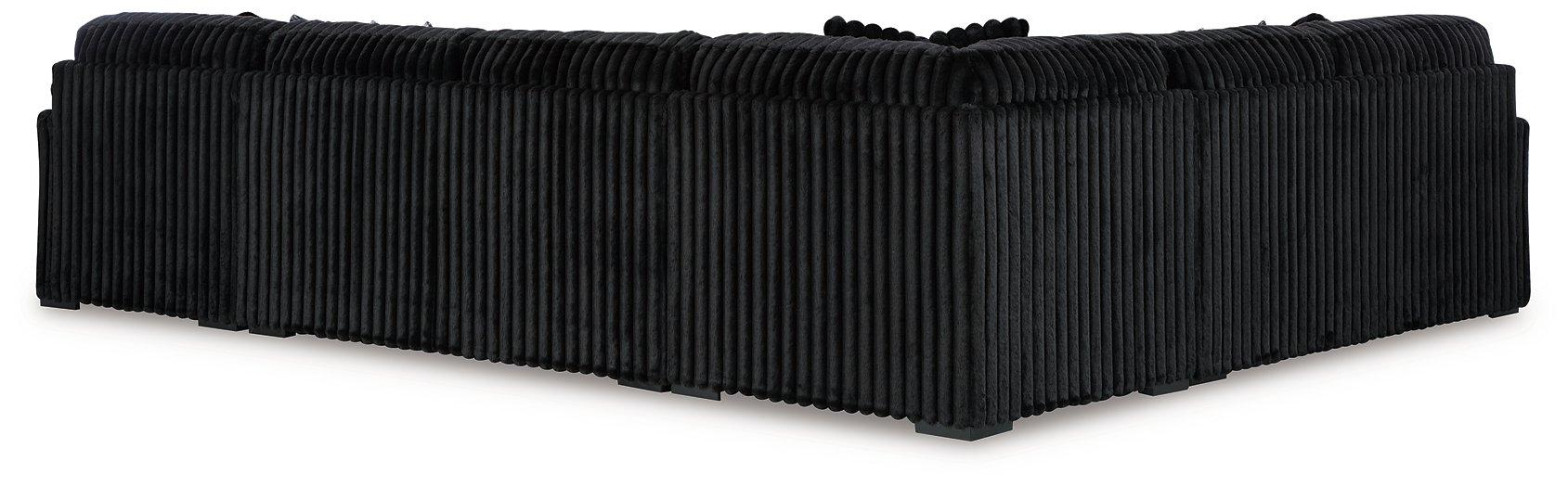 Midnight-Madness Sectional with Chaise - One & Only Furniture