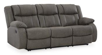 First Base Reclining Sofa - One & Only Furniture