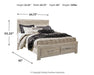 Bellaby Bed with 2 Storage Drawers - One & Only Furniture