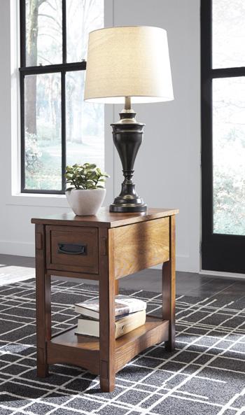 Breegin Chairside End Table - One & Only Furniture