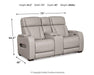 Boyington Power Reclining Loveseat with Console - One & Only Furniture