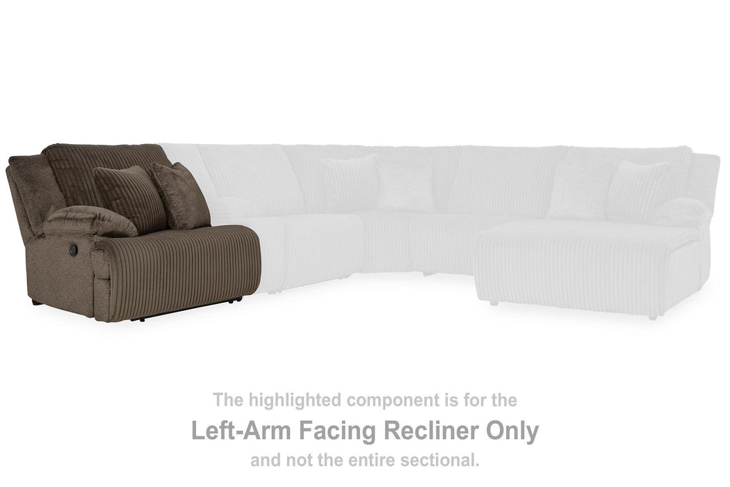Top Tier Reclining Sectional with Chaise - One & Only Furniture
